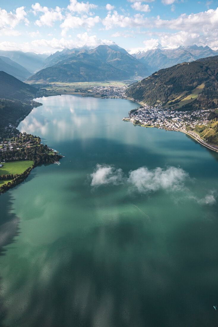 The view of Lake Zell from above | © Zell am See-Kaprun Tourismus