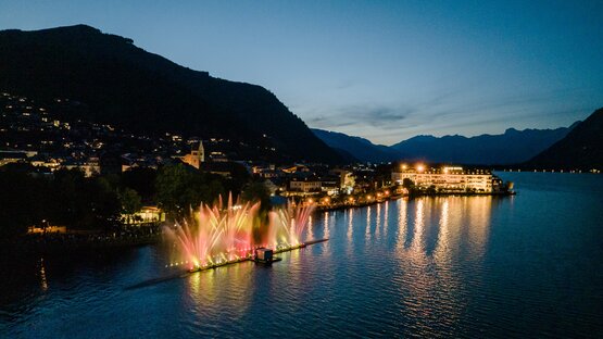 Water, light, music and laser show in summer in Zell am See-Kaprun | © Zell am See-Kaprun Tourismus