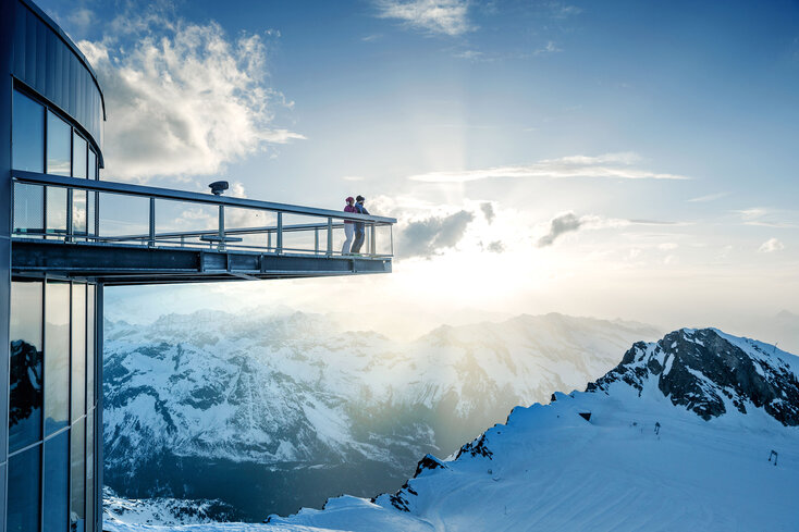 Viewing platform on the glacier in Zell am See-Kaprun | © Kitzsteinhorn