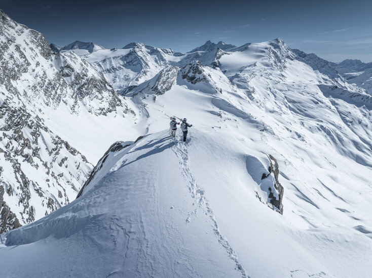 Freeride routes near the lifts in the glacier ski area | © Kitzsteinhorn