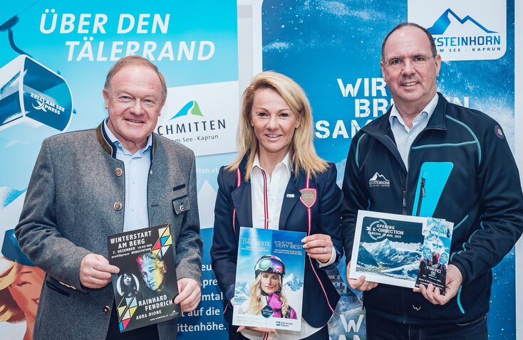 Winter start on the mountain with Egger Erich and Ecker Renate | © Zell am See-Kaprun Tourismus