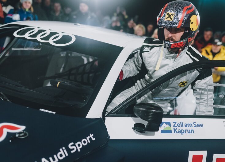 Marcel Hirscher in the Audi S1 | Zell am See-Kaprun | © Expa Pictures JFK