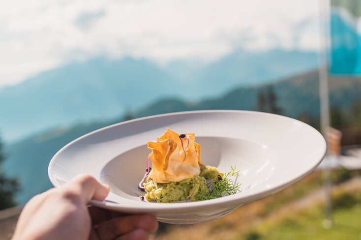 Food from the Sonnkogel mountain restaurant | © Johannes Radlwimmer 
