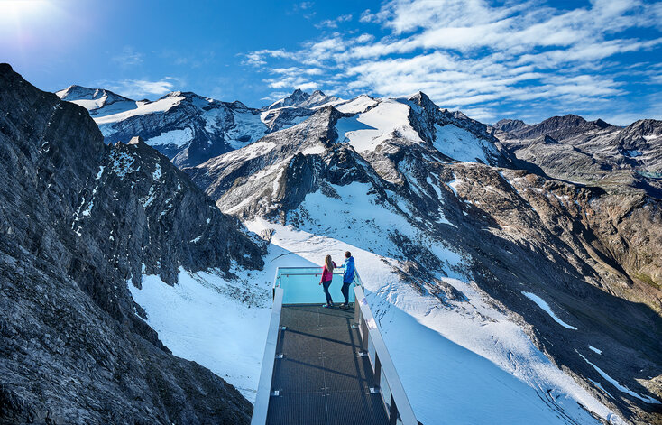 Viewing platform on the glacier in Zell am See-Kaprun | © Kitzsteinhorn