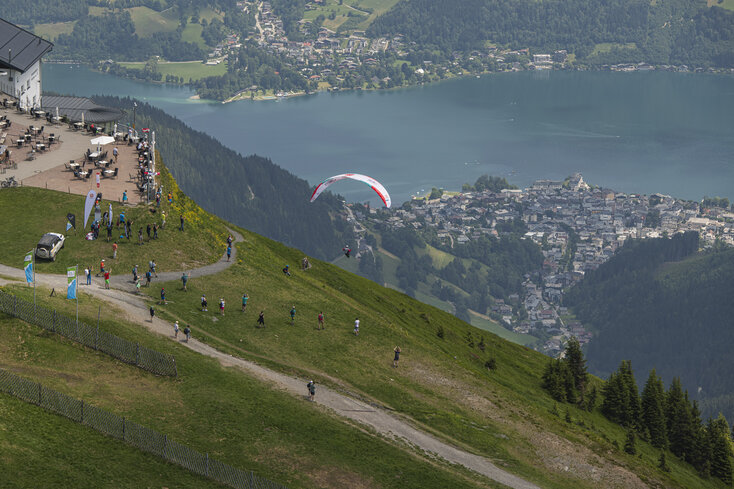 Red Bull X-Alps Turnpoint on the Schmittenhöhe | © zooom / Sebastian Marko