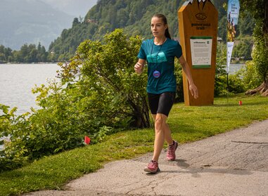 Participant in the trail fitness test in Zell am See | © Zell am See-Kaprun Tourismus