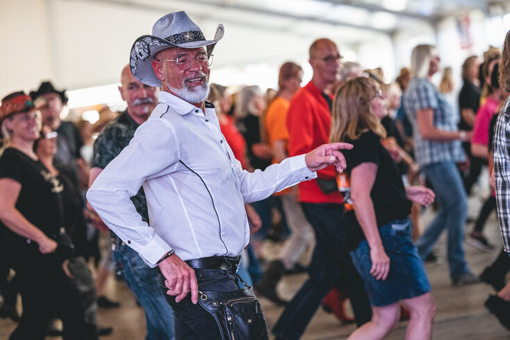 A special Zell am See-Kaprun choreography was prepared for the Line Dance Festival. | © Johannes Radlwimmer