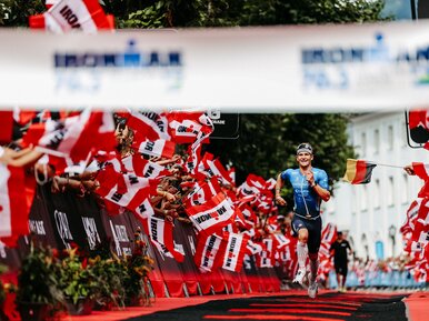 Winner Frederic Funk at the finish line | © Johannes Radlwimmer