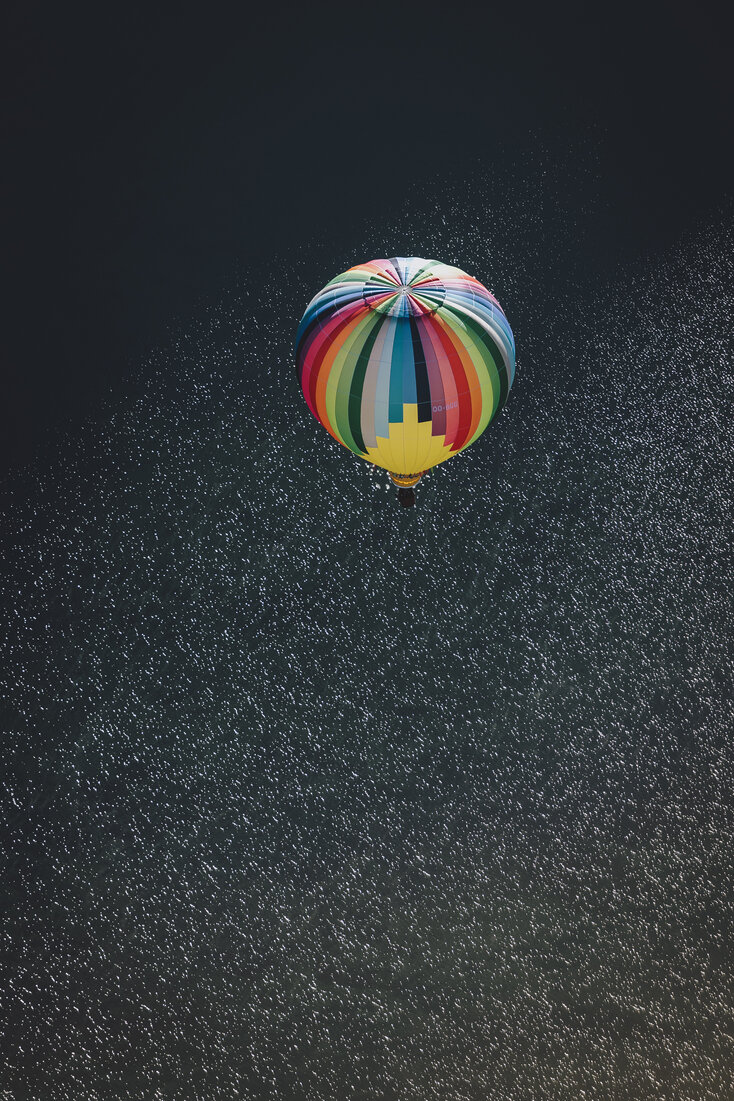 Balloon flies over Lake Zell | © Zell am See-Kaprun / EXPA-FEI