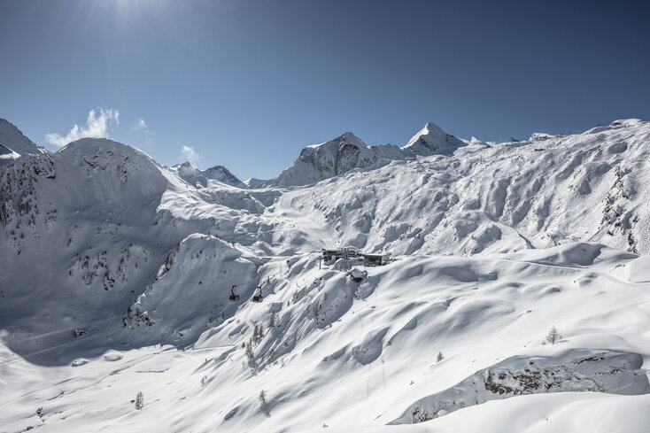 Landscape shot of the Kitzsteinhorn glacier ski area | © Kitzsteinhorn