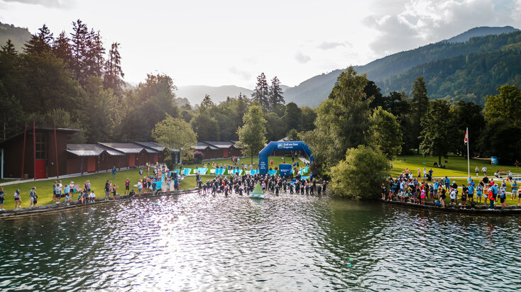 Starting area of the TriZell 2024 in Zell am See Kaprun | © Zell am See-Kaprun Tourismus