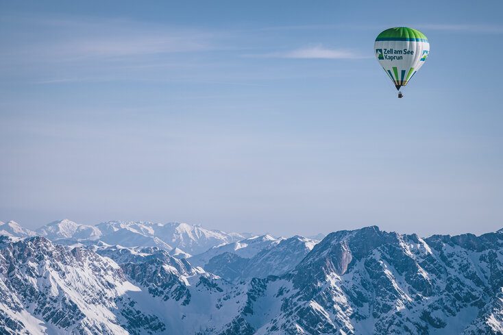 Up high in a hot air balloon | © Zell am See-Kaprun Tourismus