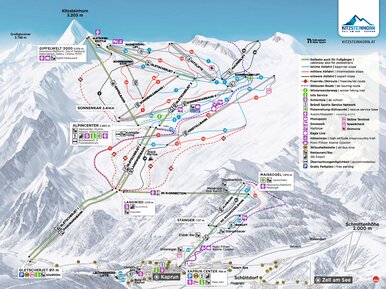 Kitzsteinhorn Piste Map Winter 2021/22 | © Kitzsteinhorn